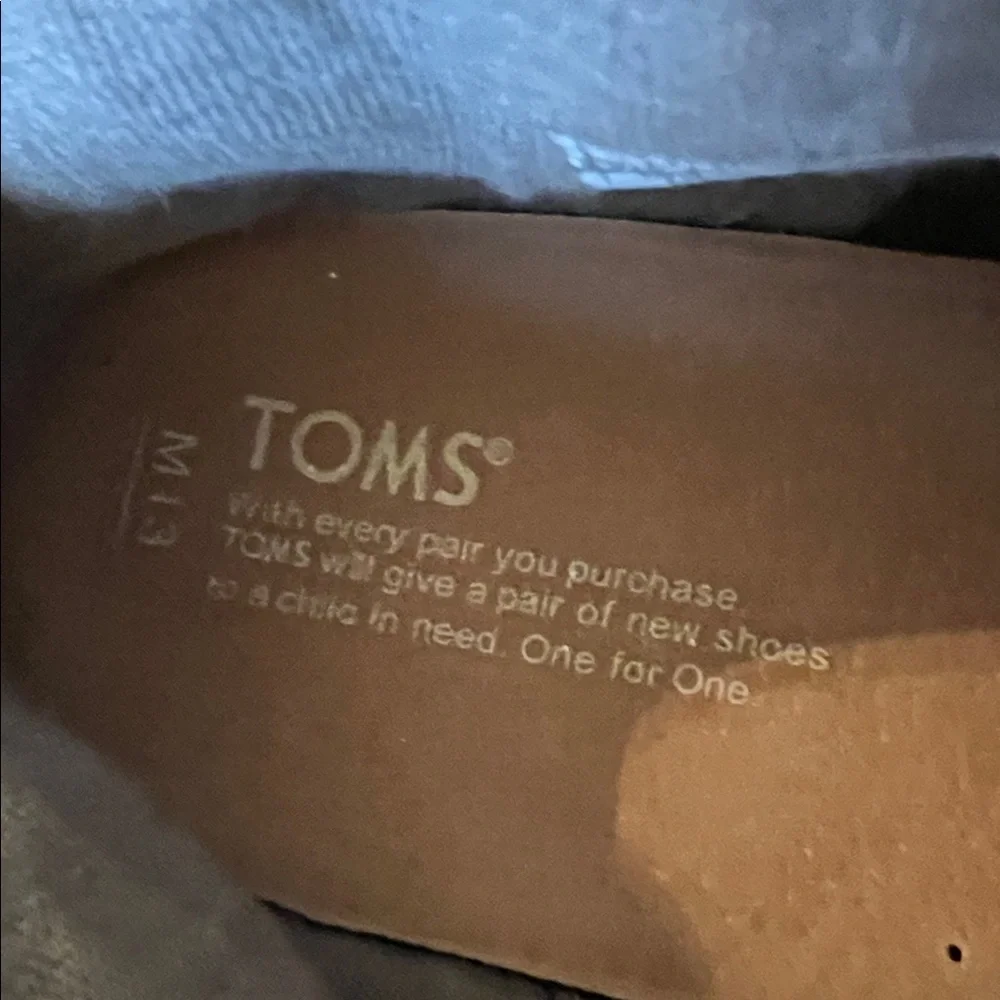 Toms Black Canvas Men's Shoes